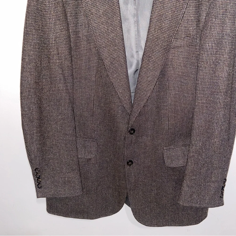 Vintage Lands End Blazer Mens 42L Wool Jacket Sport Coat Old Money USA Preppy